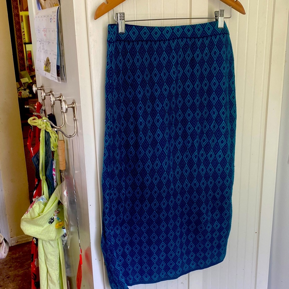 Beyond Threads Pima Cotton Knit Pencil Skirt.